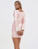 Petal Jacquard Jacket – Pink Petal Jacquard Jacket – Pink