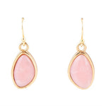 Pink Opal Golden Drop Earrings Pink Opal Golden Drop Earrings
