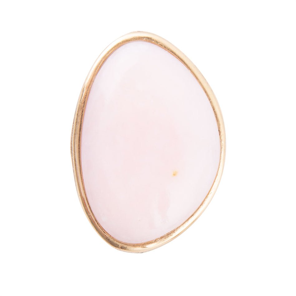 Pink Opal Golden Statement Ring Pink Opal Golden Statement Ring