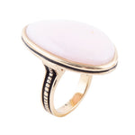 Pink Opal Golden Statement Ring Pink Opal Golden Statement Ring