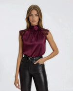 Rachel Halter Blouse - Malbec - XO, Tina Rachel Halter Blouse - Malbec - XO, Tina