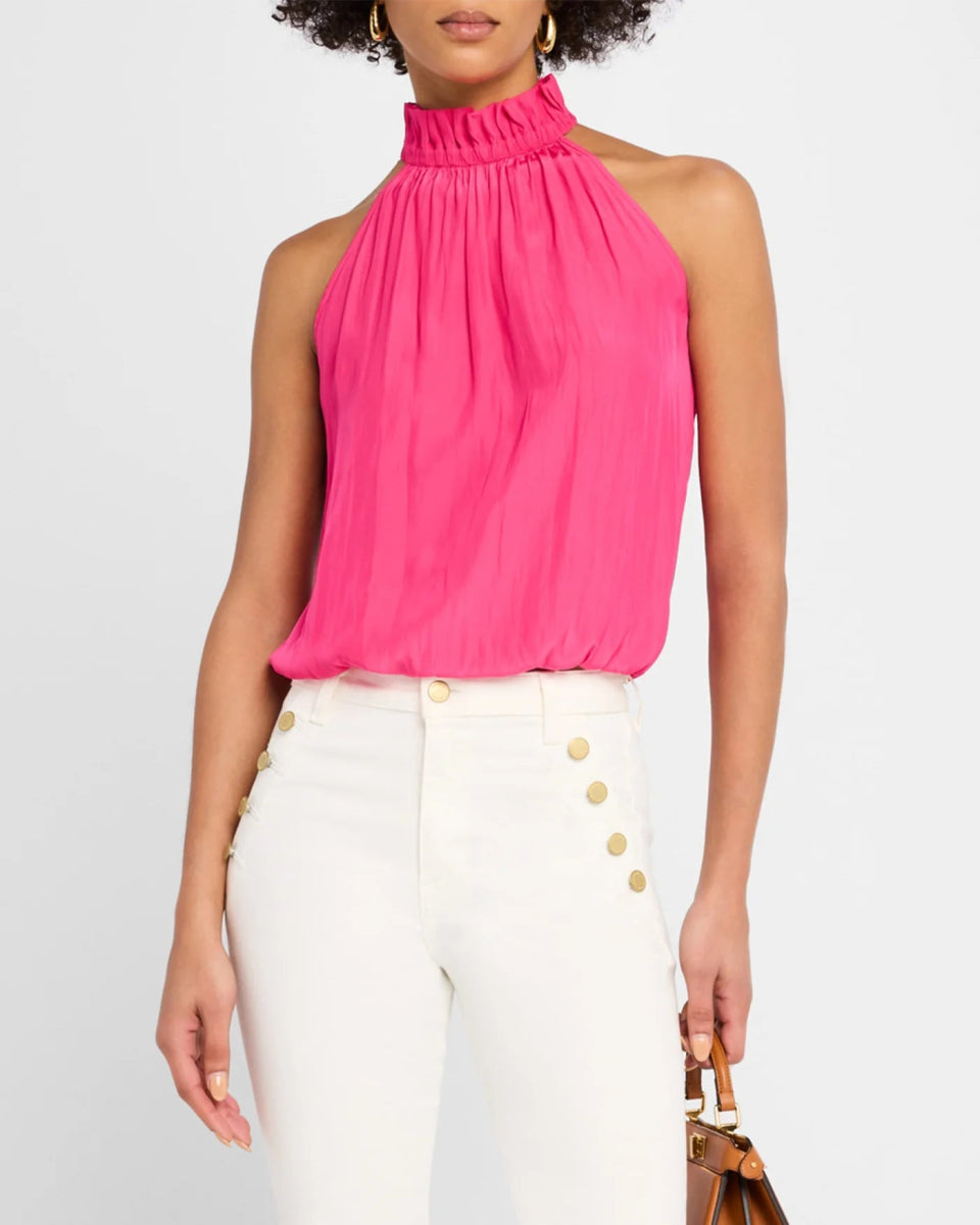 Ramy Brook - Petunia Pink Rowan High Neck Tank Top - XO, Tina