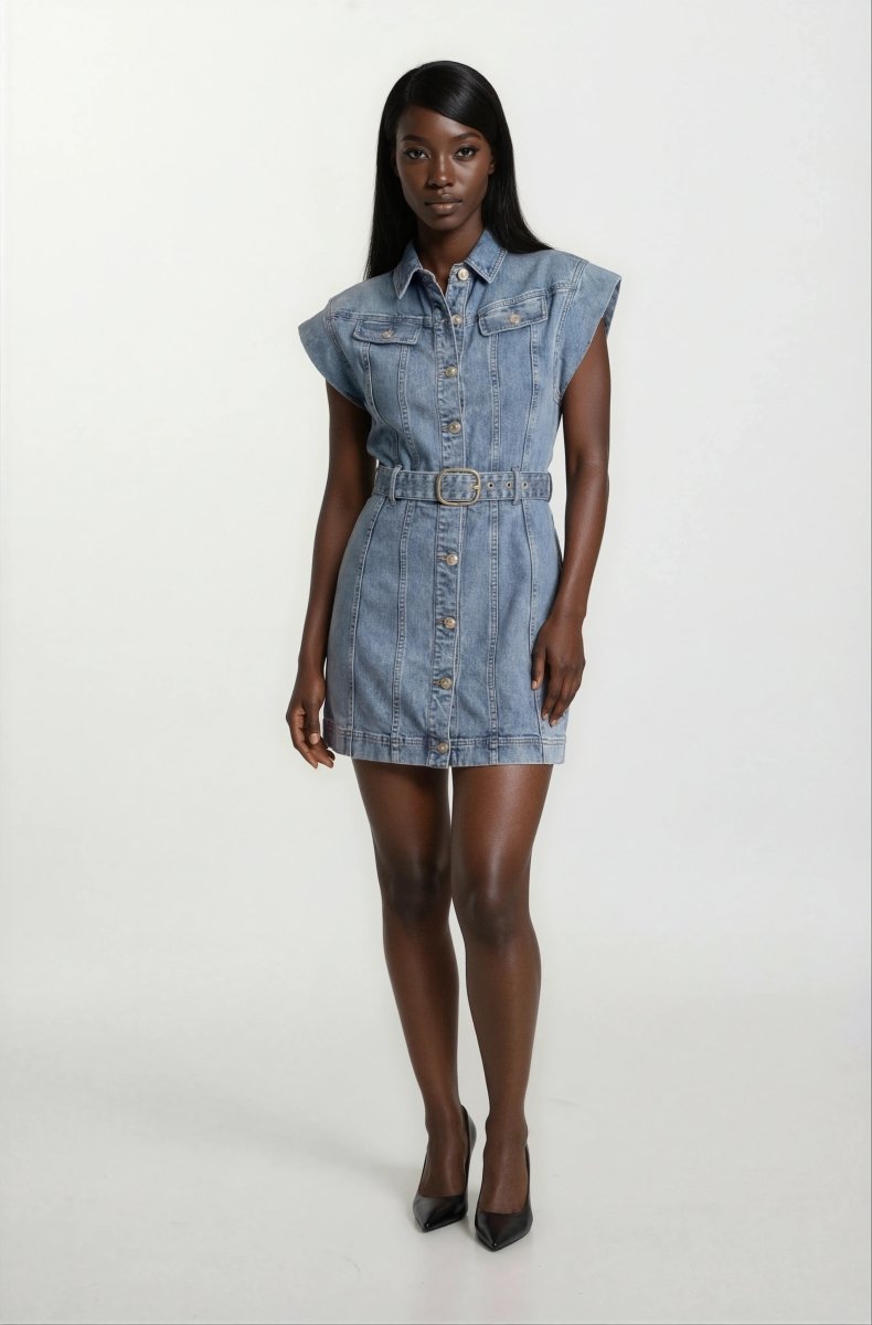 Rebecca Vallance Adian Mini – Mid Blue Wash