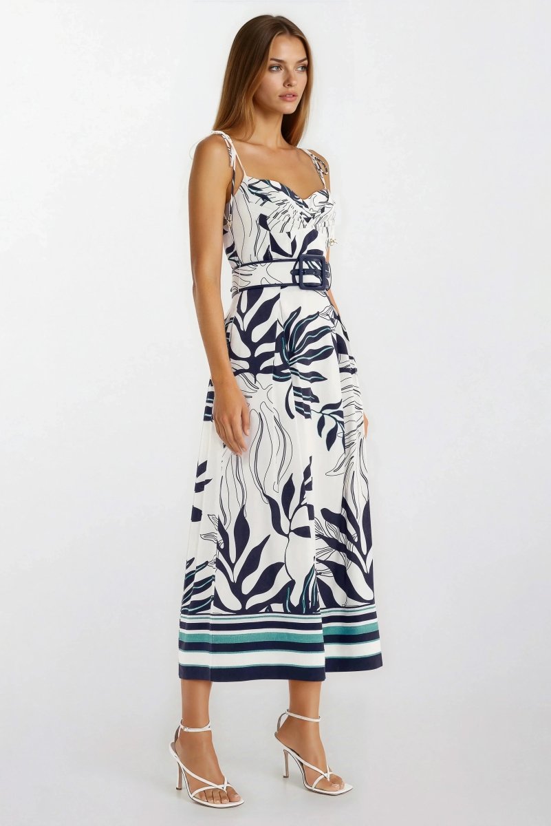 Rebecca Vallance Aurelia Strap Midi – Print