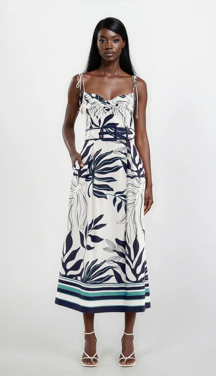 Rebecca Vallance Aurelia Strap Midi – Print