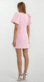 Harlynn Puff Sleeve Mini – Pink Harlynn Puff Sleeve Mini – Pink