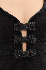 Rebecca Vallance - Margo Bow Mini Dress (Final Sale)