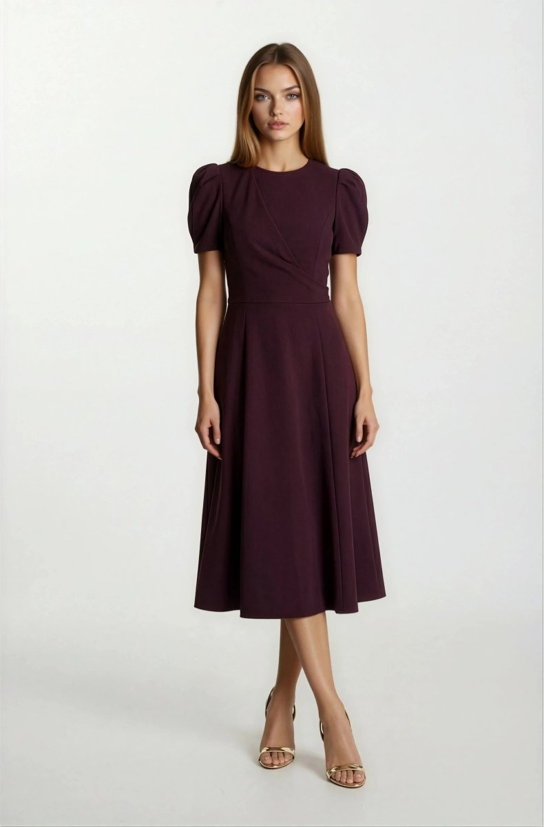 Syrah Midi Dress – Blackberry Syrah Midi Dress – Blackberry