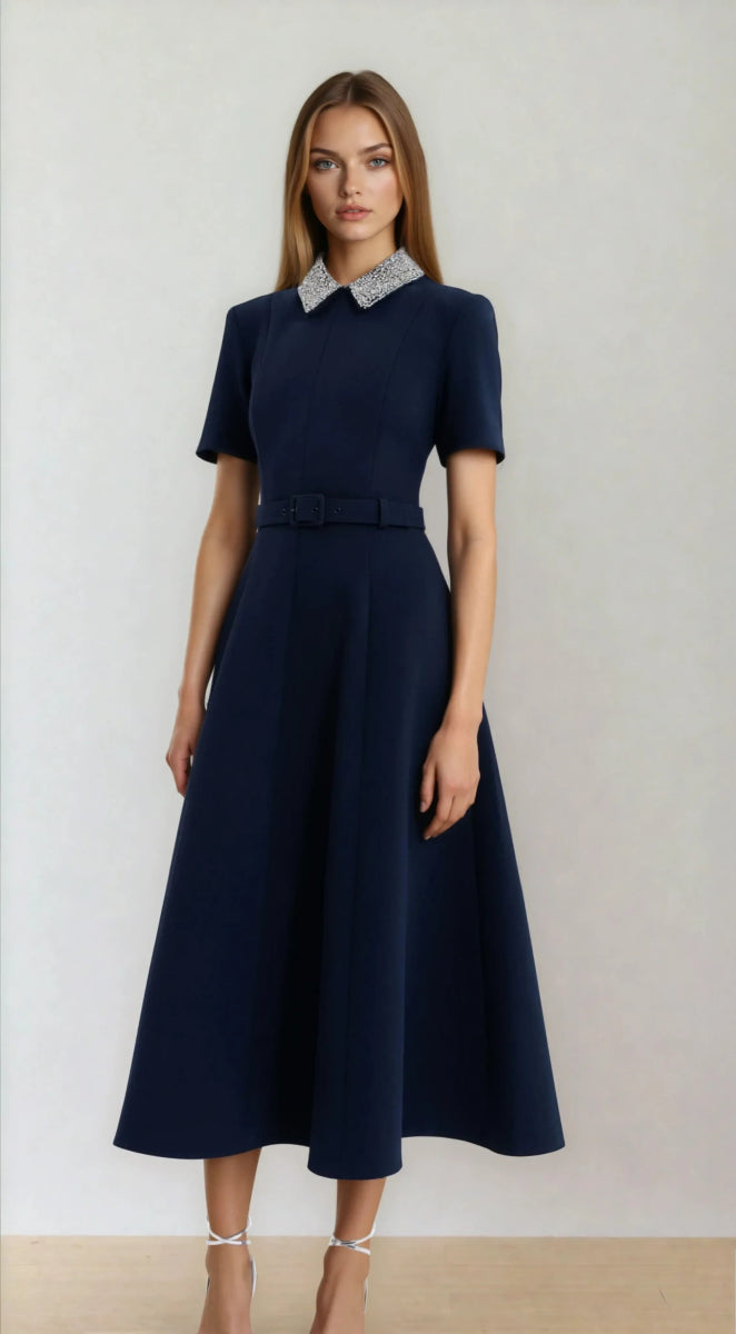 Rebecca Vallance - Xena Short Sleeve Midi Dress