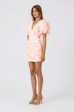 Rosella 3D Mini Dress – Pink Rosella 3D Mini Dress – Pink