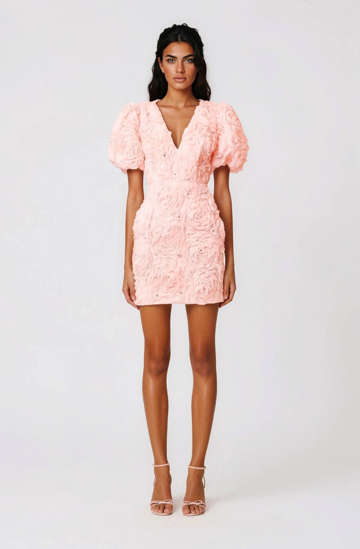 Rosella 3D Mini Dress – Pink Rosella 3D Mini Dress – Pink