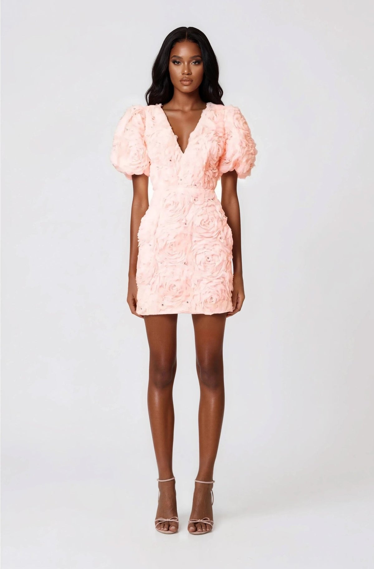 Rosella 3D Mini Dress – Pink Rosella 3D Mini Dress – Pink