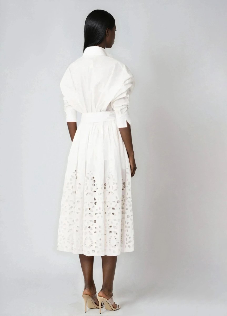 Hayden Shirt Dress – White Hayden Shirt Dress – White