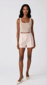Sena Crepe Shorts - Ballet Slipper - XO, Tina Sena Crepe Shorts - Ballet Slipper - XO, Tina