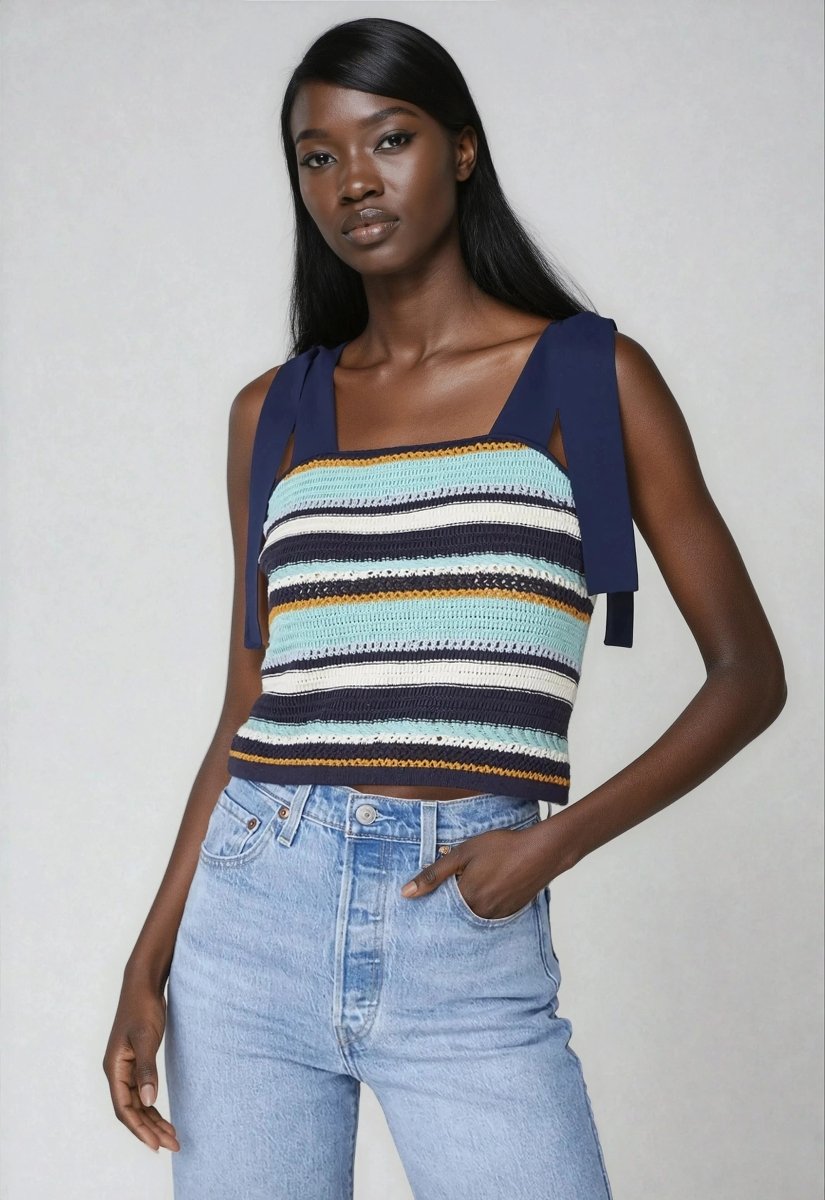 Frankie Top – Navy Multi Frankie Top – Navy Multi