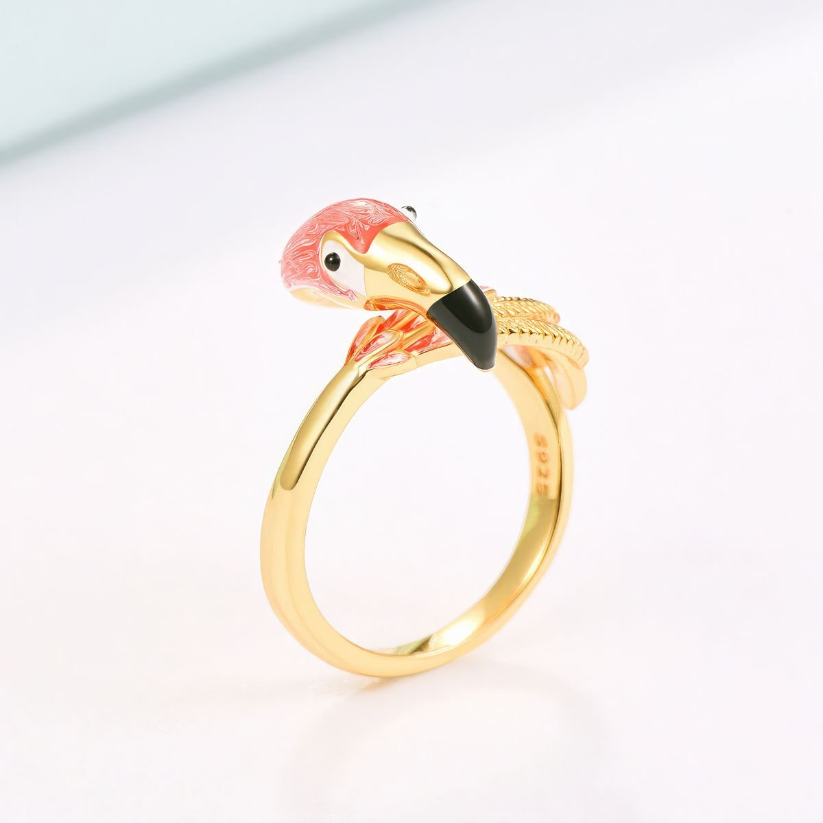 Statement Flamingo Rings Statement Flamingo Rings