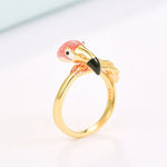Statement Flamingo Rings Statement Flamingo Rings