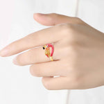 Statement Flamingo Rings Statement Flamingo Rings