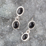 Sterling Silver Black Onyx Drop Earrings Sterling Silver Black Onyx Drop Earrings