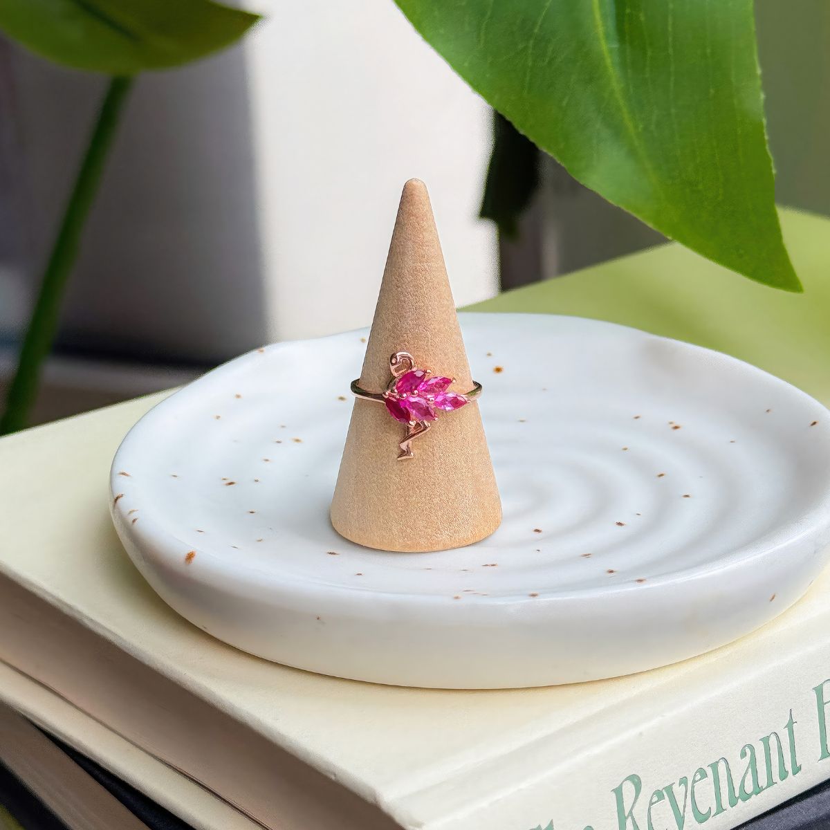 Sterling Silver Pink Flamingo Ring Sterling Silver Pink Flamingo Ring