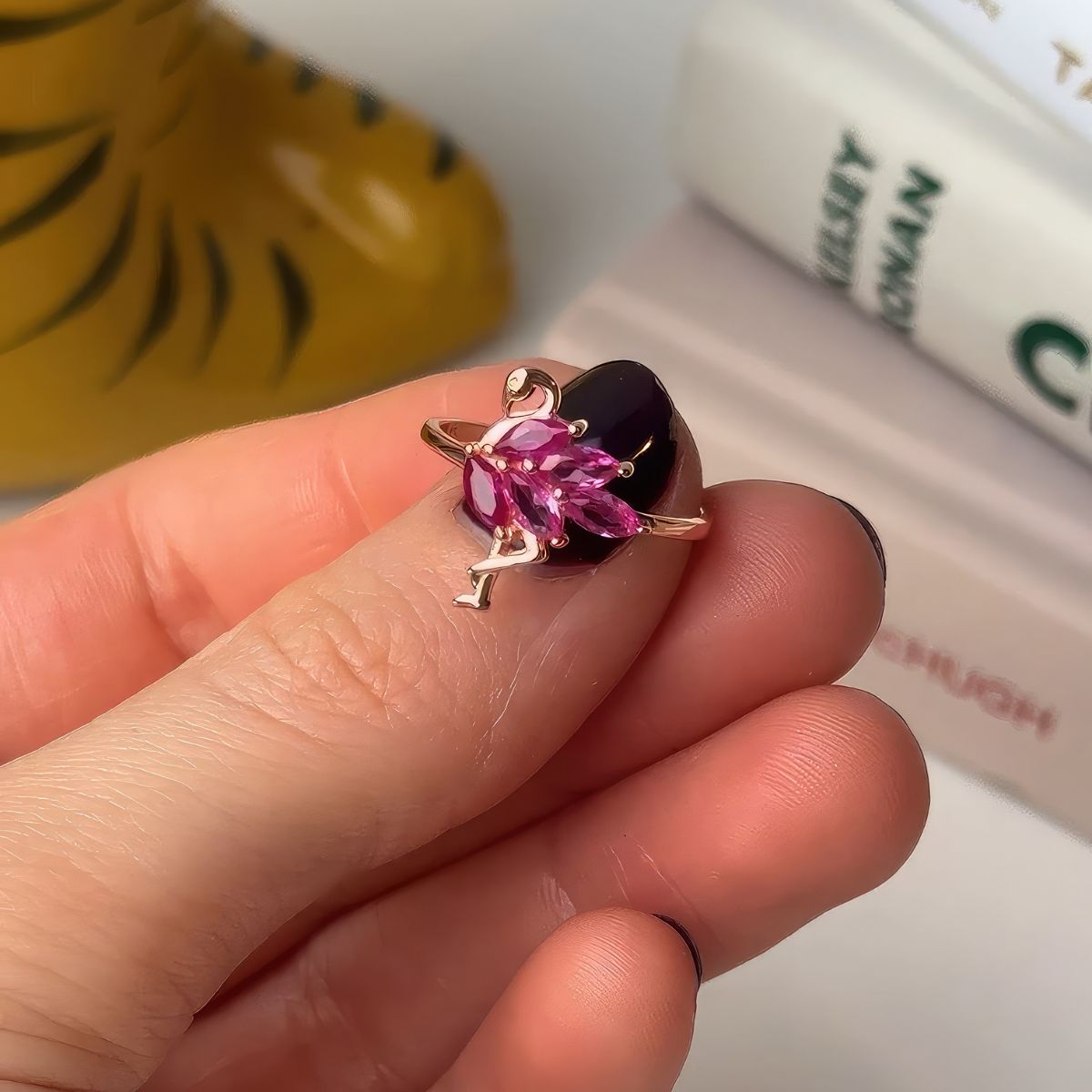 Sterling Silver Pink Flamingo Ring Sterling Silver Pink Flamingo Ring
