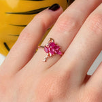 Sterling Silver Pink Flamingo Ring Sterling Silver Pink Flamingo Ring