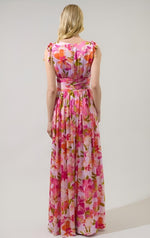 Sugarlips - Abigal Floral Descanso Pleated Maxi Dress (Final Sale) - Encompass Boutique