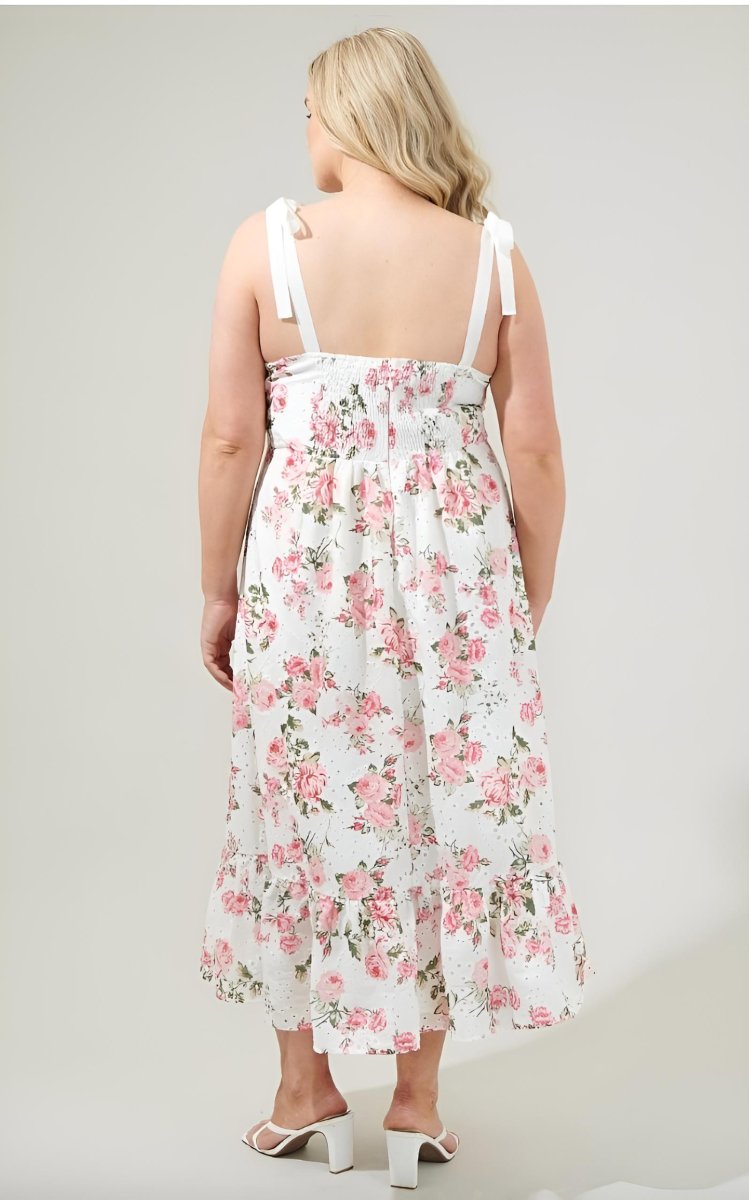 Sugarlips - Villa Garden Eyelet Midi Dress (Final Sale) - Encompass Boutique