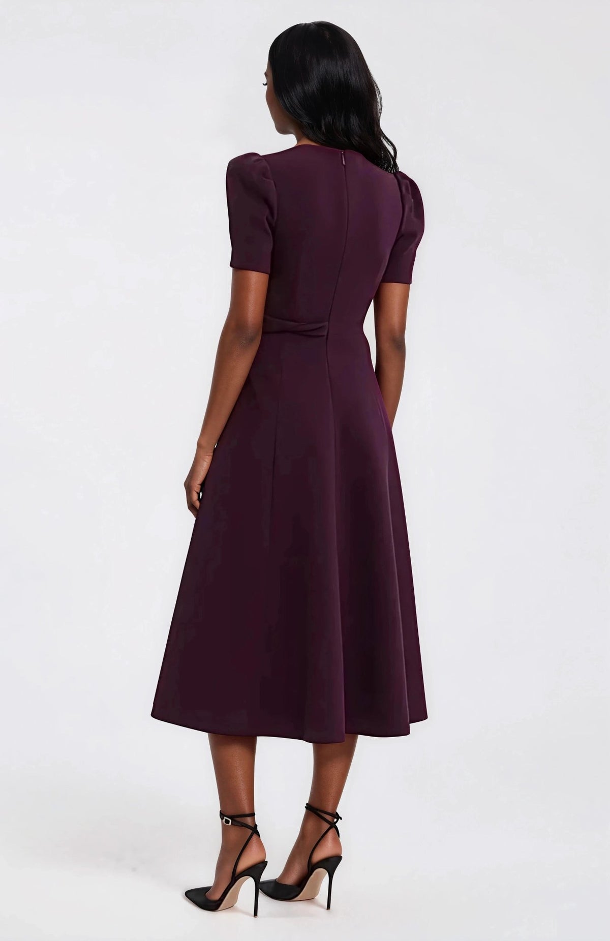 Syrah Midi Dress – Blackberry Syrah Midi Dress – Blackberry