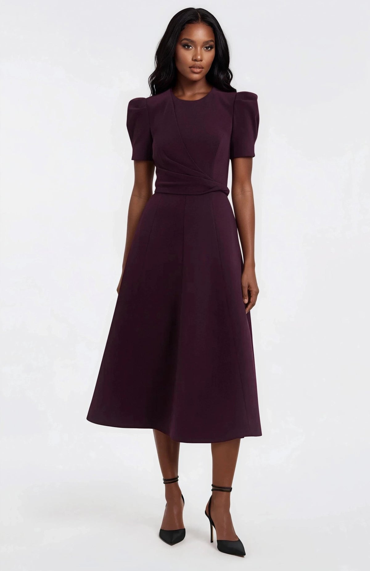 Syrah Midi Dress – Blackberry Syrah Midi Dress – Blackberry