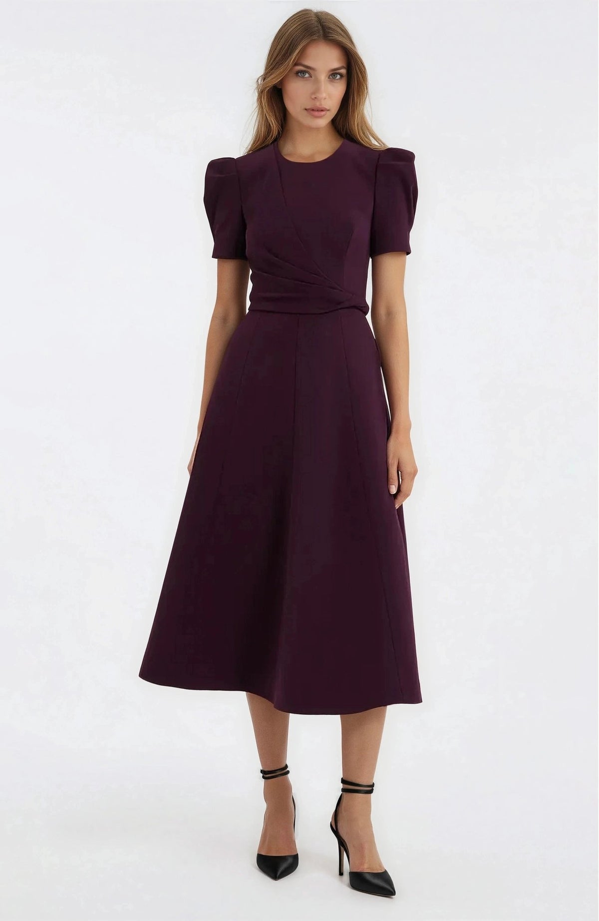 Syrah Midi Dress – Blackberry Syrah Midi Dress – Blackberry