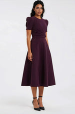 Syrah Midi Dress – Blackberry Syrah Midi Dress – Blackberry