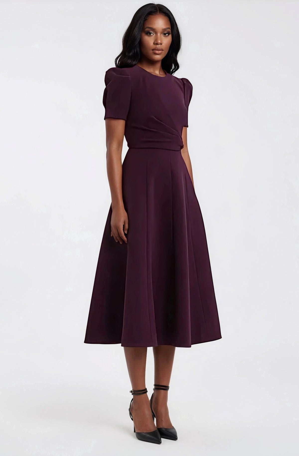 Syrah Midi Dress – Blackberry Syrah Midi Dress – Blackberry