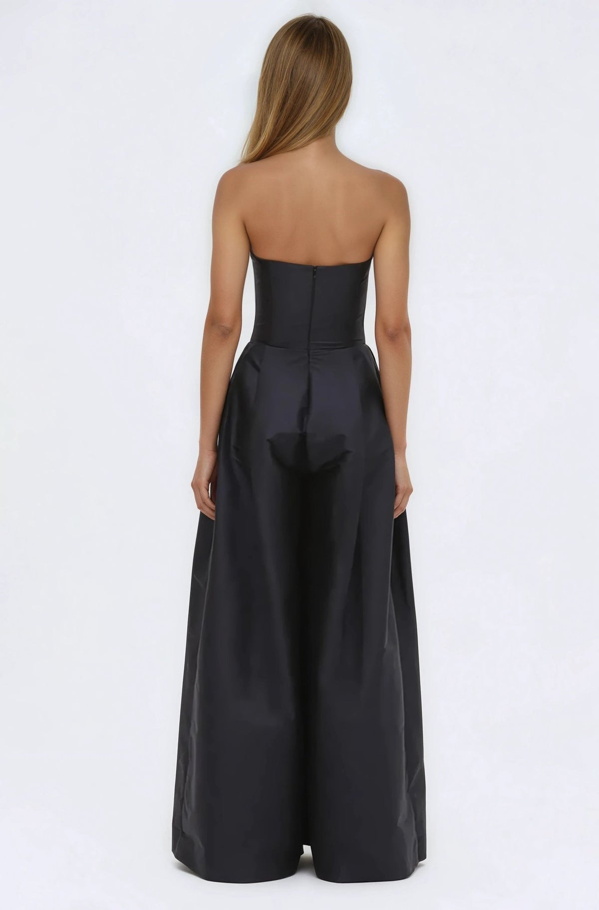 Taffeta Bloom Jumpsuit – Black Taffeta Bloom Jumpsuit – Black