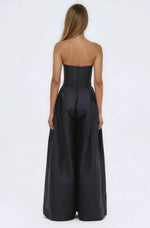 Taffeta Bloom Jumpsuit – Black Taffeta Bloom Jumpsuit – Black