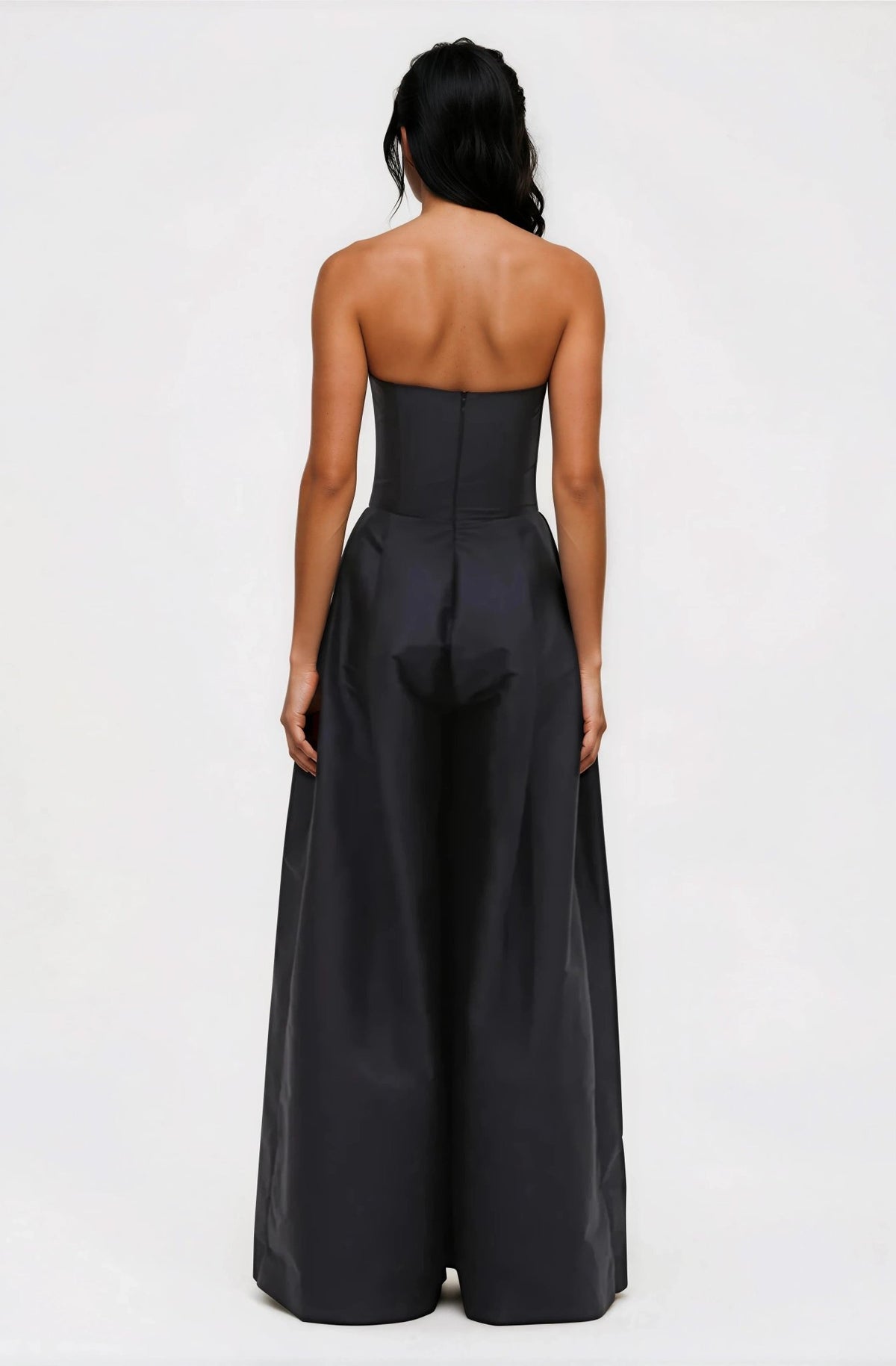Taffeta Bloom Jumpsuit – Black Taffeta Bloom Jumpsuit – Black