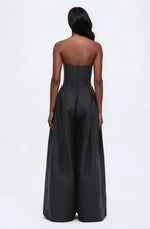 Taffeta Bloom Jumpsuit – Black Taffeta Bloom Jumpsuit – Black