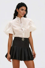 Taffeta Bloom Shirt – Off White Taffeta Bloom Shirt – Off White