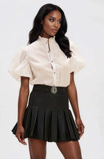 Taffeta Bloom Shirt – Off White Taffeta Bloom Shirt – Off White