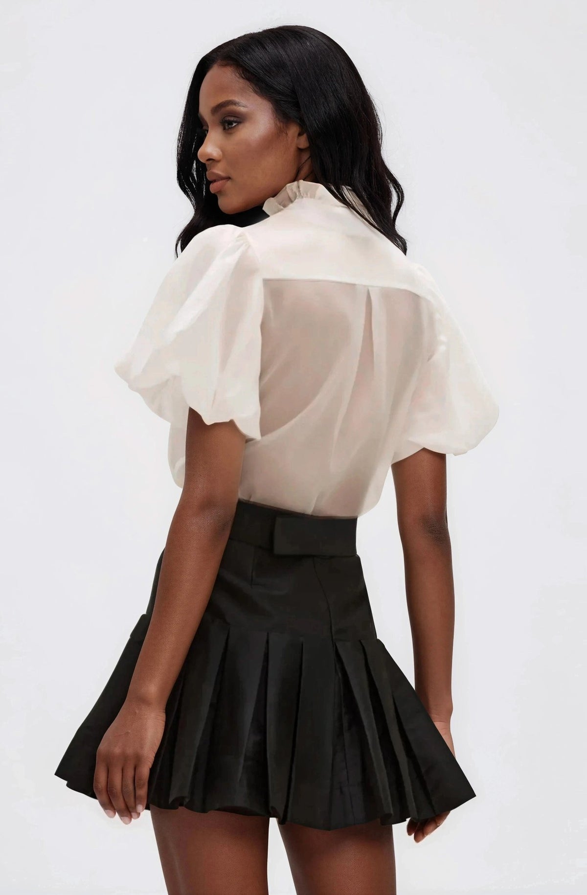 Taffeta Bloom Shirt – Off White Taffeta Bloom Shirt – Off White