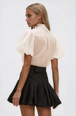 Taffeta Bloom Shirt – Off White Taffeta Bloom Shirt – Off White