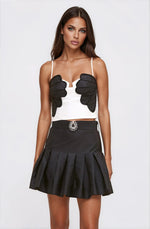Taffeta Bloom Top - Off White - XO, Tina Taffeta Bloom Top - Off White - XO, Tina