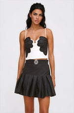 Taffeta Bloom Top - Off White - XO, Tina Taffeta Bloom Top - Off White - XO, Tina