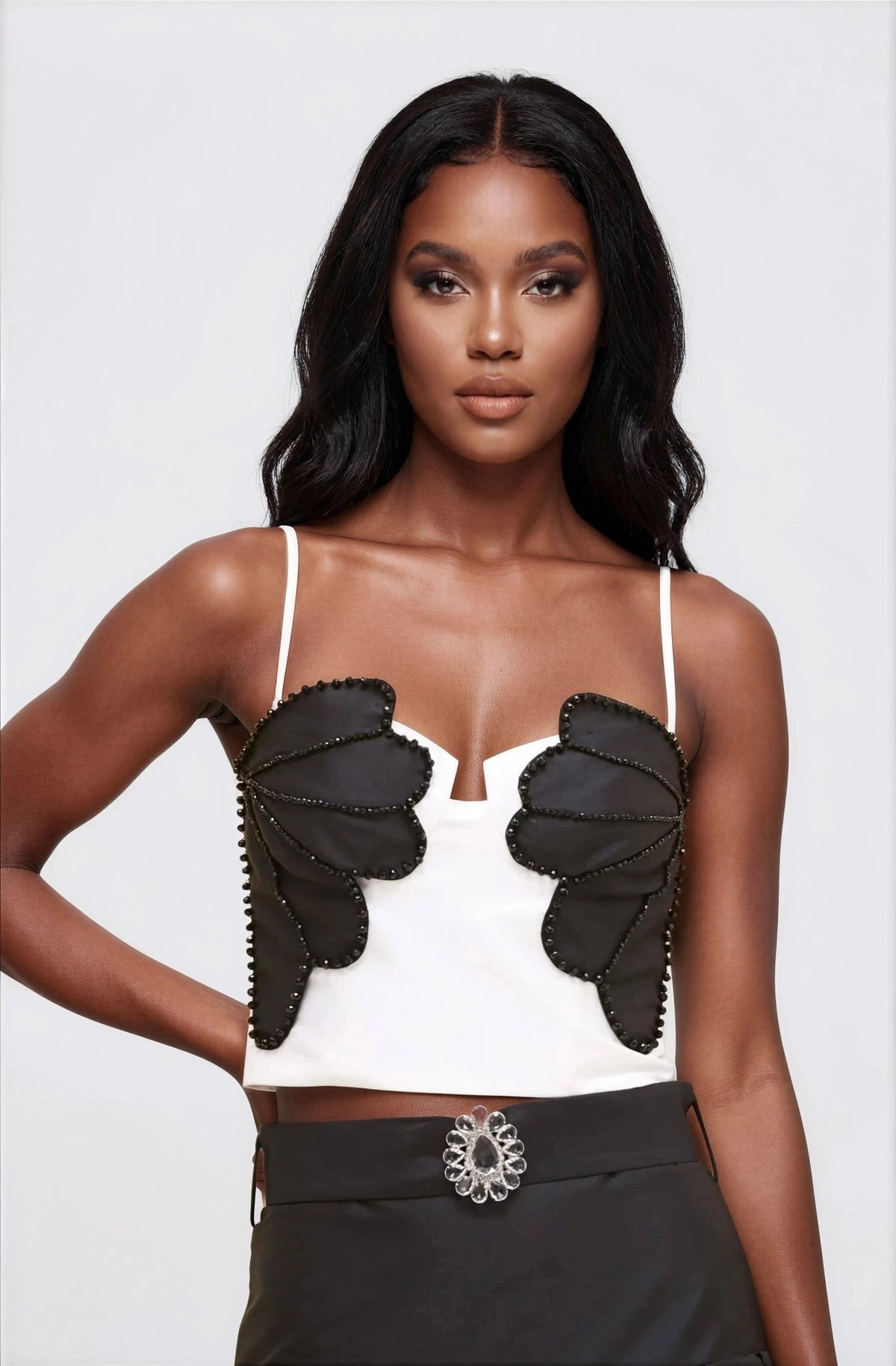 Taffeta Bloom Top - Off White Taffeta Bloom Top - Off White - XO, Tina