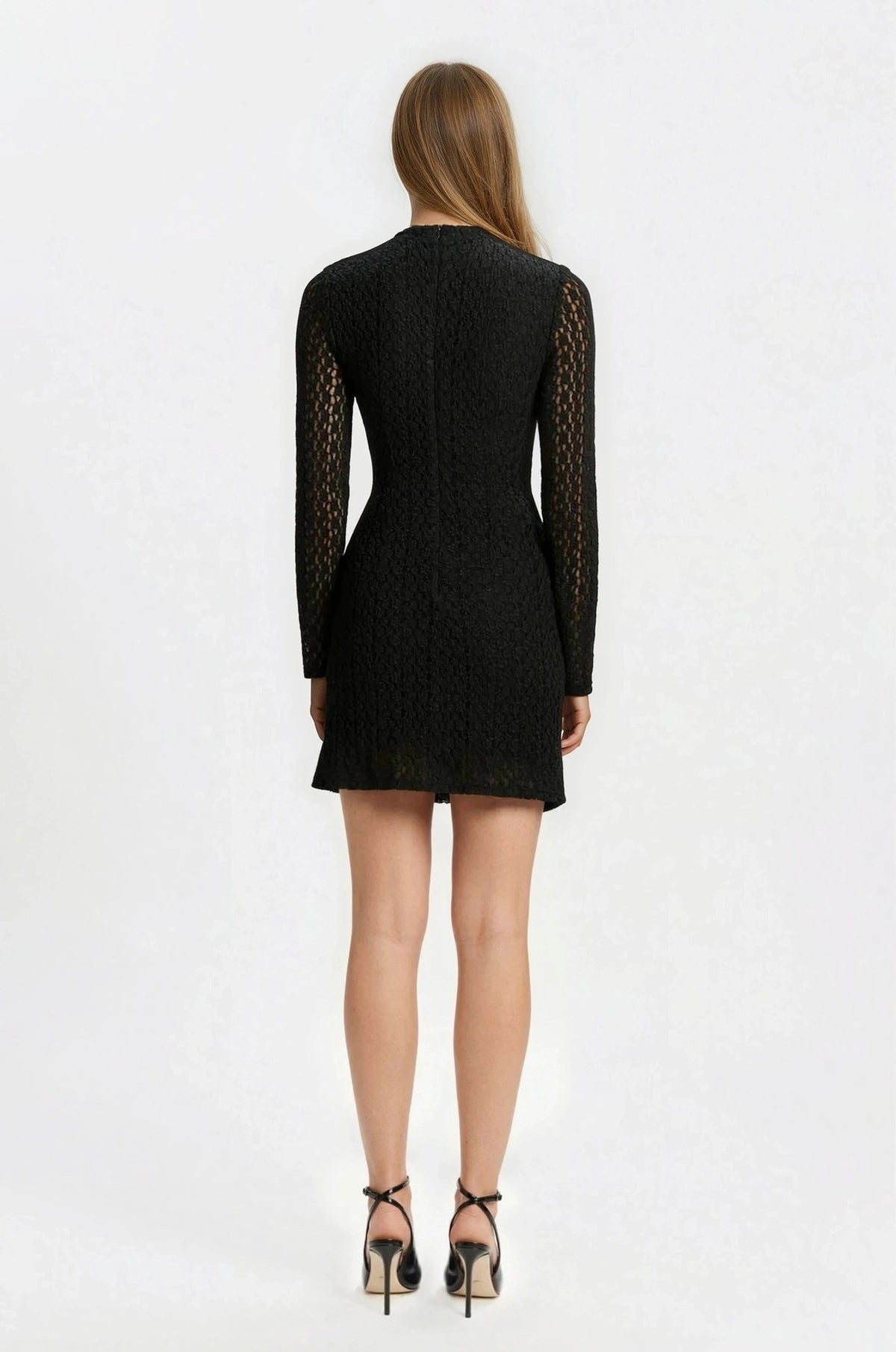 Vezza Floral Mesh Dress – Black (Final Sale) Vezza Floral Mesh Dress – Black - XO, Tina