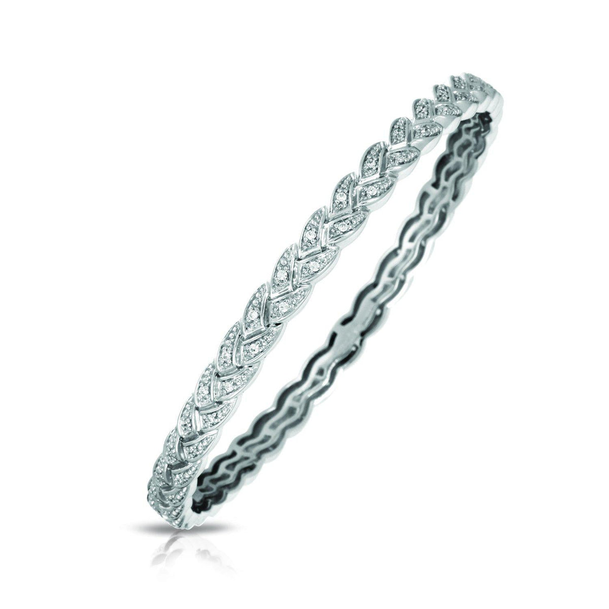 Belle Étoile Braid Bangle with Stones