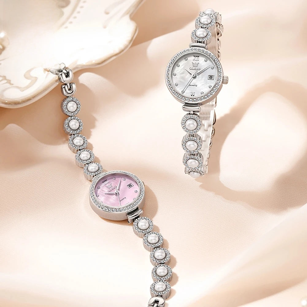 Women's Pearl Bracelet Watch