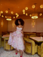 Emmeline Embroidery Midi Dress - Pink (Final Sale)