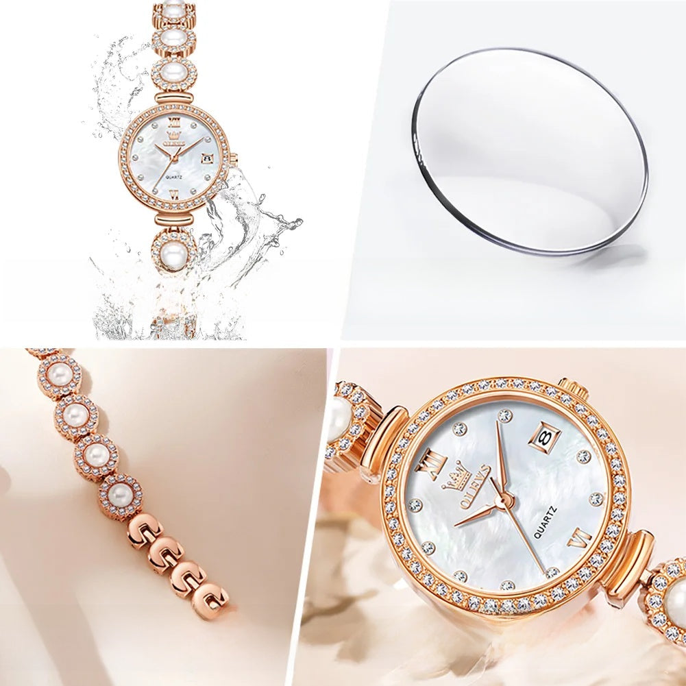 Women's Pearl Bracelet Watch