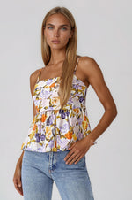 Colleen Peplum Top - Multicolor (Final Sale)